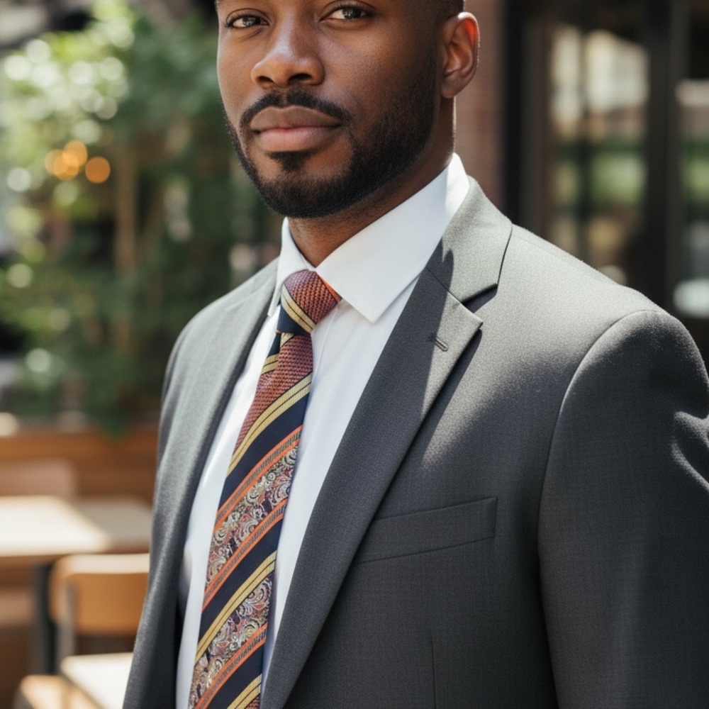 Avanti Uomo Multicolor Patterned Tie